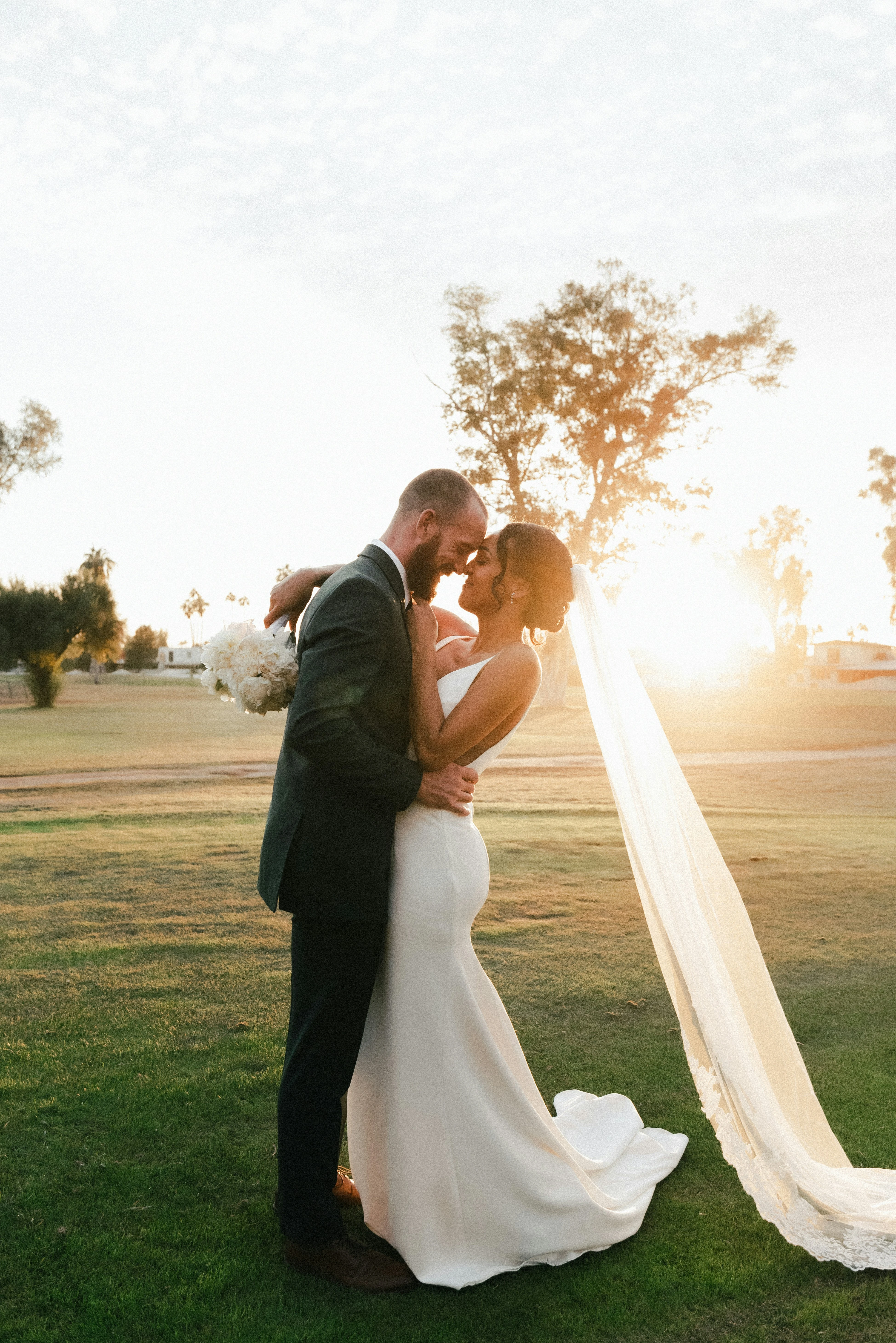 A couple under the oak avenue at Akker & Eik Estate, Tulbagh, Western Cape
